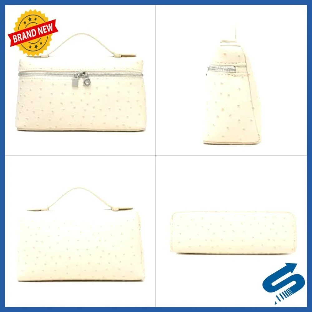 Small Leather Crossbody Bag with Top Handle, Detachable Strap, Quiet Luxury